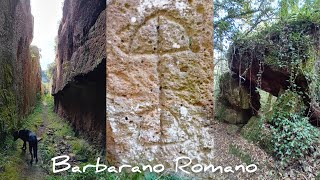 Centro Rituale di Barbarano Romano Dolmen Vie Cave e favolosi Altari nelle grotte [upl. by Tedie]