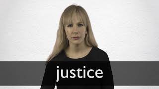 How to pronounce JUSTICE in British English [upl. by Montagu380]