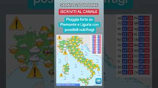 MALTEMPO SU PIEMONTE E LIGURIA  METEO 26 Ottobre 2024 meteo [upl. by Natalee121]