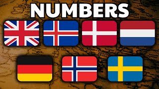 Numbers  GERMANIC Languages COMPARISON [upl. by Fritts]