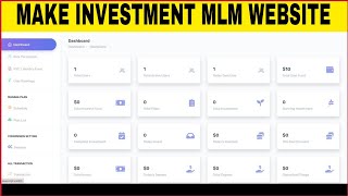 HYIP PRO  How To Make Investment MLM Website [upl. by Sauncho368]