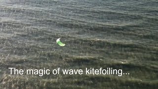 The magic of wave kitefoiling [upl. by Gorski]