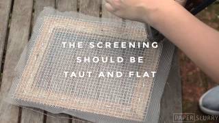 How to Make a Mould amp Deckle for Hand Papermaking [upl. by Aleahc228]