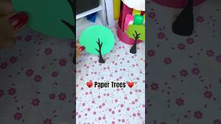 Simple Paper Tree  Paper Tree Craft  How to make 3D paper tree diy craft shorts papercraft [upl. by Brookhouse]