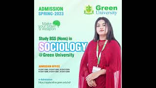 Study BSS Hons in Sociology  Green University [upl. by Jemmie]