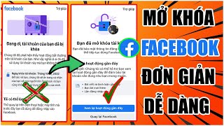 Cách mở khoá facebook khi bị khoá tạm thời  Mở khóa facebook dạng két sắt 956 mới nhất 2024 [upl. by Aener602]