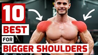 Top Trainers Agree These are the 10 Best Exercises for Massive Shoulders [upl. by Ayikal]