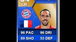 Fifa 13 Ultimate Team  Recensione Ribéry TOTS  Stat in Game [upl. by Noffets]