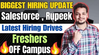 Rupeek  Salesforce Biggest Hiring  OFF Campus Drive For 2024  2025 Batch  Fresher Jobs [upl. by Naiditch]