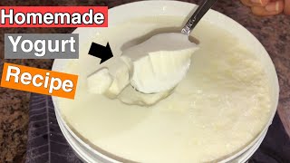 How to Make Yogurt at Home  Homemade Yogurt Recipe [upl. by Magna363]