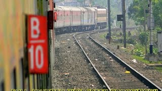 Chennai AC on a rampage Full journey high speed train crossings compilation [upl. by Huskey]