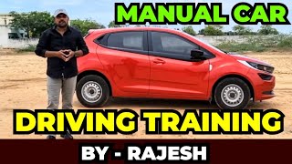 MANUAL CAR DRIVING TRAINING  BY RAJESH தமிழில் [upl. by Renell261]