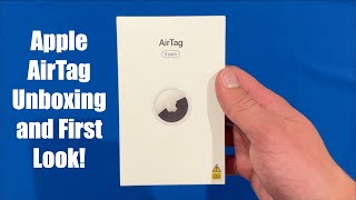 Apple AirTag Unboxing and First Look [upl. by Aihsotan224]