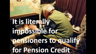 The Pension Credit scam [upl. by Enwahs618]