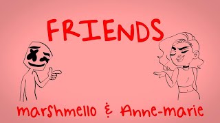 Marshmello amp AnneMarie  FRIENDS Lyrics [upl. by Wentworth]