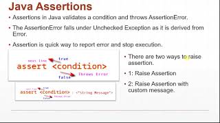 Java Assertion and AssestionError  Java Tutorial Part 1 013 [upl. by Lainad]