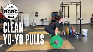 Clean YoYo Pulls  Clean  BG Barbell Club [upl. by Longley]