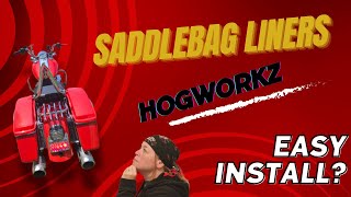 Hogworkz Saddlebag Liner Install [upl. by Clarkin]