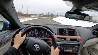 2015 BMW Alpina B6 Gran Coupe  POV Test Drive Binaural Audio [upl. by Lipinski]