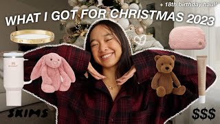 WHAT I GOT FOR CHRISTMAS 18TH BIRTHDAY HAUL  Vlogmas Day 25 [upl. by Eical]