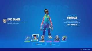 New KOMPLEX Skin Style In Fortnite REACTIVE Rainbow Komplex Gameplay amp Review [upl. by Berghoff]