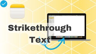 How To Write Strikethrough Text On Notes [upl. by Alset]