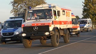 Großeinsatz rund um den Tagebau Hambach  Einsatzkräfte ASB DRK FF [upl. by Nolyad]