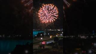 Niagara Falls Last Fireworks Display for the Season thanksgiving shorts travel [upl. by Abelard]