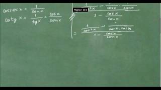 Cossecante Secante e Cotangente  Exercício 31 [upl. by Siesser]