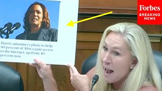 Marjorie Taylor Greene Directly Calls Out Kamala Harris In Fiery House Oversight Committee Hearing [upl. by Dahlia]