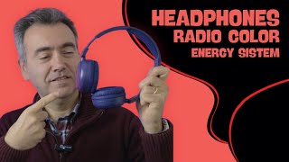 Energy Sistem Radio Color Headphones Com Rádio FM Em Material Reciclado [upl. by Ydnim87]