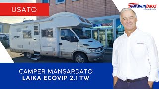 Camper Usato Mansardato Laika Ecopvip 21 TW [upl. by Ocicnarf]