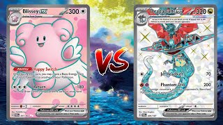 Pokemon TCG Live Blissey EX Joltik VS Dragapult EX Pidgeot EX [upl. by Ahsenhoj]