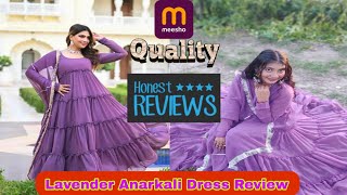 Lavender Anarkali Dress Review  Quality amp Comfort Check [upl. by Moina832]