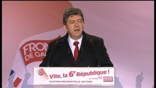 Mélenchon appelle à quotbattre Sarkozyquot au 2e tour [upl. by Wivina]