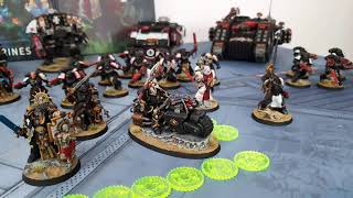 Black Templars v Tyranids Warhammer 40k battle report [upl. by Llerraf]