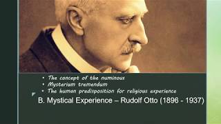 Mystical Experience  Ruldolf Otto [upl. by Namdor]