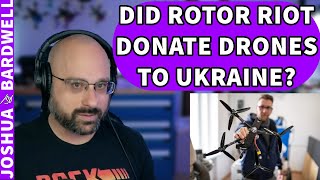 Did Rotor Riot Donate Drones To Ukraine  FPV Stream Questions [upl. by Akenom]