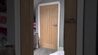 Fitting a bespoke made oak veneer door to an usually small door frame 🕺  part 3 [upl. by Pietro210]