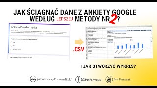 Metoda nr 2 Jak ściągnąć dane z Formularza Google Ankiety Google i stworzyć wykres [upl. by Peggir327]