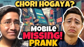 Phone Chori Hogaya Prank 😂🤣  Taha Hua Pareshan 😭😱  tahabero4696 [upl. by Eartha85]