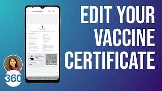 How to Correct Errors in COVID19 Vaccine Certificate All Questions Answered [upl. by Oiliruam429]