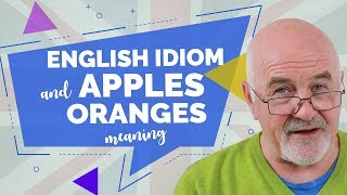 What does APPLES AND ORANGES mean in English🍏🍊 Very short English lesson [upl. by Hoffert]