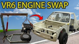 From TDI to VR6 32  Engine Swap Reveal In My Volkswagen Caddy MK1  Episode 17 [upl. by Arrais95]