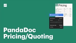 How to create pricing tables with PandaDoc for beginners [upl. by Elvera]