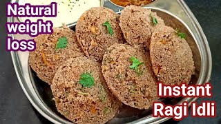 Instant ragi idli recipeMillet idli  just 20 minsHealthy weight loss breakfast recipe [upl. by Monreal]