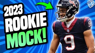 2023 Dynasty Rookie Mock Draft With Landing Spots  Dynasty Fantasy Football 2023 [upl. by Noyes]