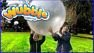 The Amazing Wubble Bubble Ball Review and Fun Family Play [upl. by Aihsile]