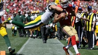 Clay Matthews Colin Kaepernick Hit [upl. by Chaffin]