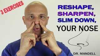 3 EXERCISES TO RESHAPE SHARPEN amp SLIM DOWN YOUR NOSE  Dr Alan Mandell DC [upl. by Ausoj30]